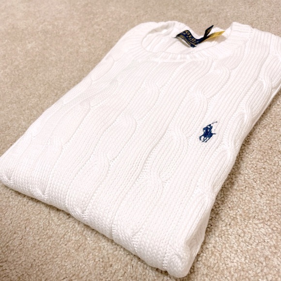 Polo Ralph Lauren

Cable-Knit Short-Sleeve Sweater  white - Picture 10 of 17